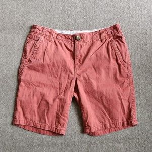 Eddie Bauer Blakely Fit Bermuda Shorts Womens Size 8 Burned Red 100% Cotton